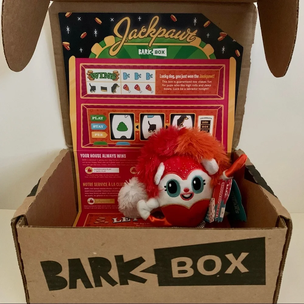 🏆HP🏆 2/$15 Eligible NWT Showsquirrel Bark Dog Toy